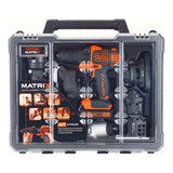 Kit Furadeira E Parafusadeira 6 Em 1 Matrix Black Decker, Modelo Bdcdm6kitc Tupia, Serra Tico Tico, Lixadeira, Multiferramenta Oscilante, Com Maleta, Bateria 20v