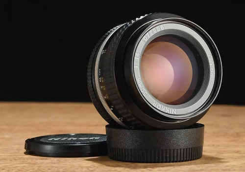 Lente Nikon 50mm 1.4 Coated Perfeito Nikkor Objetiva Manual