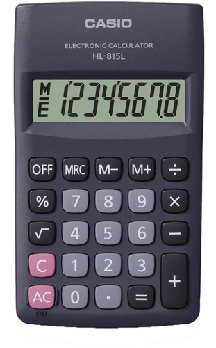 Calculadora De Bolso 8digitos Preta