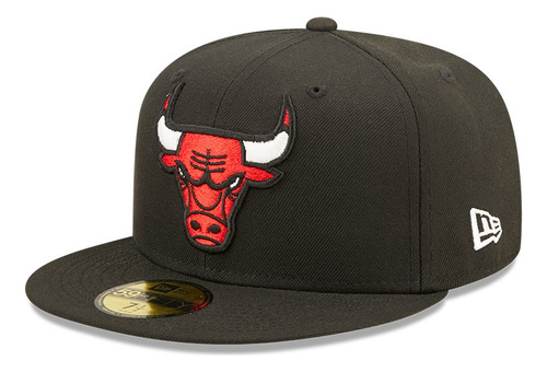 New Era Gorra Chicago Bulls Classic Negra 59fifty Cerrada