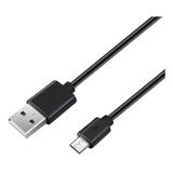 Cable Cargador Usb A Micro Usb Universal | Negro / 1 M