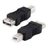 Pack De 2 Adaptador Usb-b Macho Impresora A Usb-a 2.0 Hembra