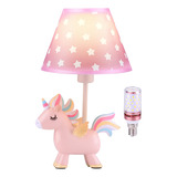 Linda Lampara De Unicornio Para Dormitorio De Ninas, Lampara