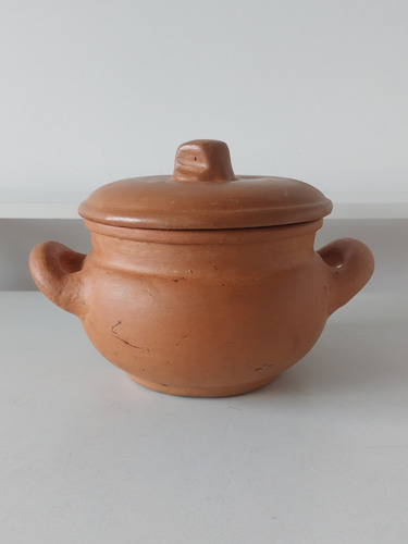 Cacerola Olla Barro 18cm Diámetro C/ Tapa