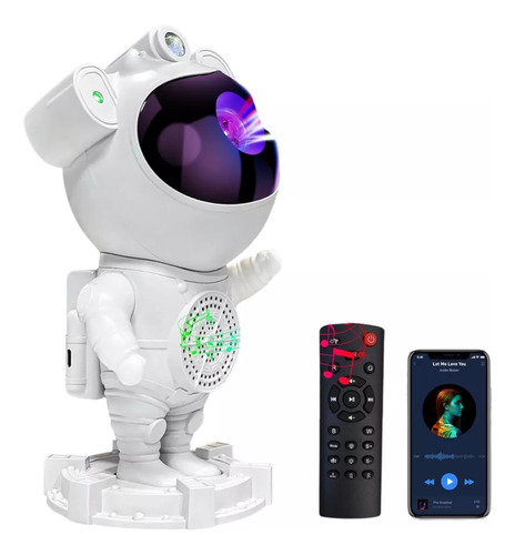 Proyector Galaxias Luna Astronauta Bluetooth Parlante Contro