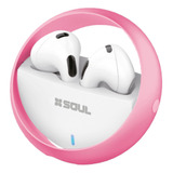 Auricular Manos Libres Bluetooth Soul Tws 1200 C/ Microfono Color Rosa