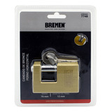 Candado Bronce Perno Horizontal Reforzado 70mm Bremen 7748