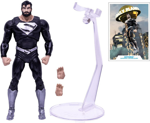 Superman Solar Black Figura Justice Dc Multiverse Mcfarlane