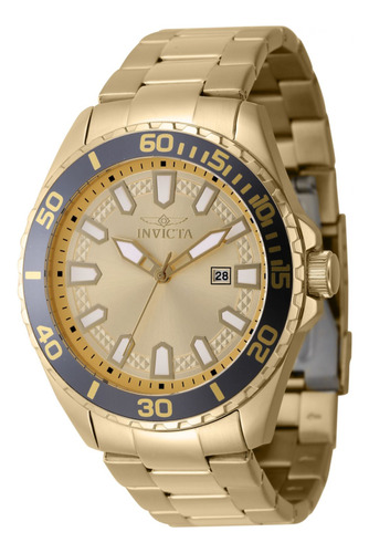 Reloj Para Hombres Invicta Pro Diver 47341 Oro