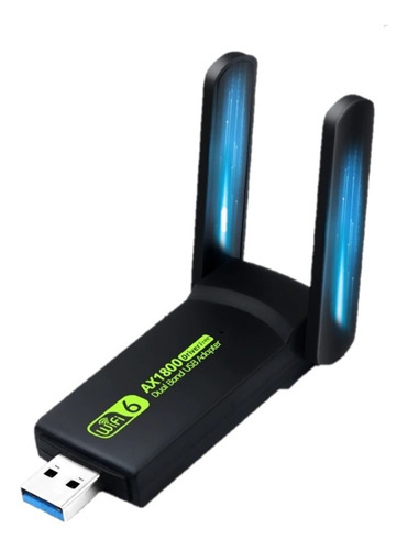 Adaptador Wifi 1800 Mbps Usb 3.0 2,4g/5ghz Red