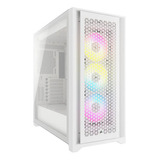 Gabinete Corsair Icue 5000d Rgb Airflow Midtower Atx Blanco