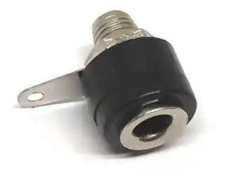 Conector Banana 4mm Hembra Negro