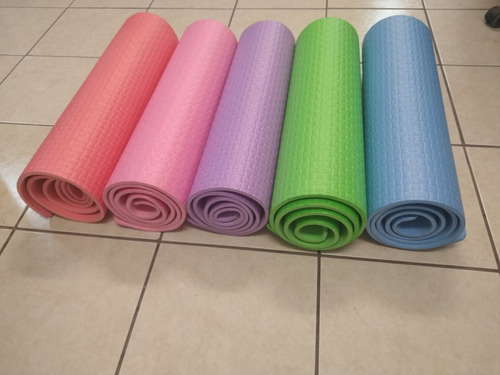 Tapete Para Yoga Tapete Gym Ejercicio 10mm Pvc Yoga Mat! Color Coral