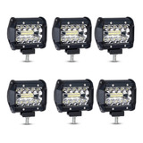 Kit 6 Faros Barra 20 Leds Luz Auxiliar Accesorio Tractor 