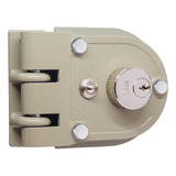 Cerradura De Sobreponer Con Seguro Izquierda Yale 396 Color Beige