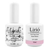 Kit Lirió Base Gel Polish Uv Top Coat Uv Unhas Acrygel Cor N/a