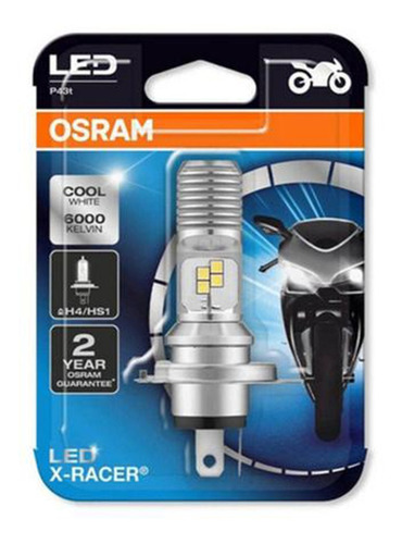 Lâmpada Led Osram H4 Ledriving Moto 73204cw 6w 12v