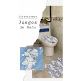 Set De Baño 3 Piezas - Modelo Floral En 3d