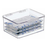 Mdesign Plástico Apilable Food Box Caja De Almacenamiento De