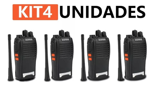 4 Rádios Comunicador Walktalk Baofeng 777s Amador Potente