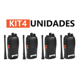 4 Rádios Comunicador Walktalk Baofeng 777s Amador Potente