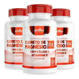 Kit 3x Cloreto Magnésio P.a. Cálcio E Vitamina D 120