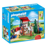 Playmobil Pony Farm Estación De Aseo De Caballos Set De Cons