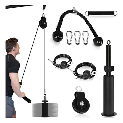 Sistema Cable Con Polea Ejercicio Gimnasio Triceps Brazo Diy