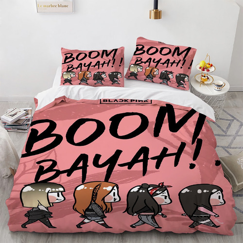 Boombayah - Juego De Ropa De Cama Individual Blackpink