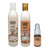 Kit Olio Aceite De Coco Shampoo + Bálsamo + Serum