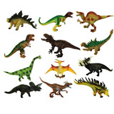 Dinosaurios Figuras Buen Detalle Set De 12 Figuras!!
