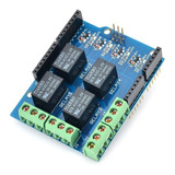 Shield Arduino 4 Canales 4ch Relé Con Borneras [ Max ]