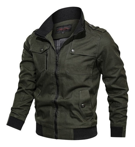 Chaqueta Rompevientos Casual Tipo Aviador Táctica [s]