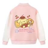 Chamarra Uniforme De Béisbol Casual Pom Pom Purin Torta