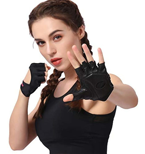 Guantes Cortos De Licra Para Mujer, Sin Dedos, Para Yoga