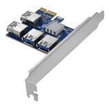 Placa Pcie 4 Puertos Usb Para Risers Ideal Mineria Cripto