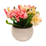 Planta Artificial Flor Con Maceta Colores M4 - Sheshu Home