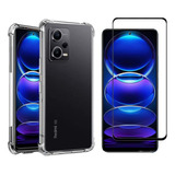 Capa Anti Impacto + Pelicula Vidro 3d Para Redmi Note 12 Pro