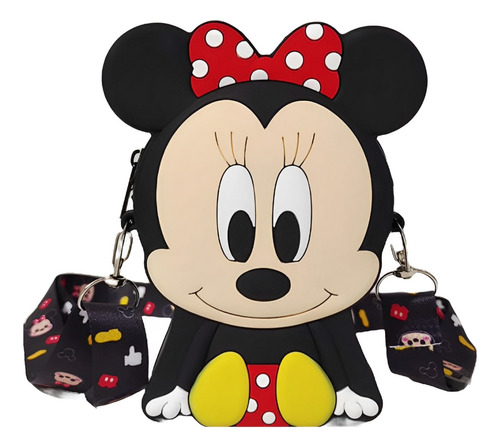 Bolsa Infantil Silicone Menina Minnie Pequena Tendência     