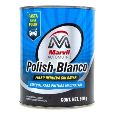 Polish Marvil Blanco 600g Pasta Cera Para Autos Superficies Pintadas