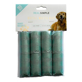 Bolsa Sanitaria Para Perro Real Simple 8 Rollos Aqua 160 Bol