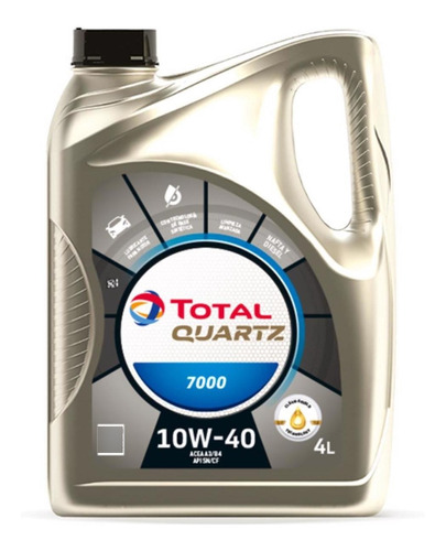 Aceite Total 7000 Semisintetico X 4 Litros Peugeot - Citroen