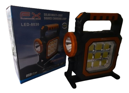 Lampara De Led Solar Y Recargable 2 Tipos De Lamparas Fx8030