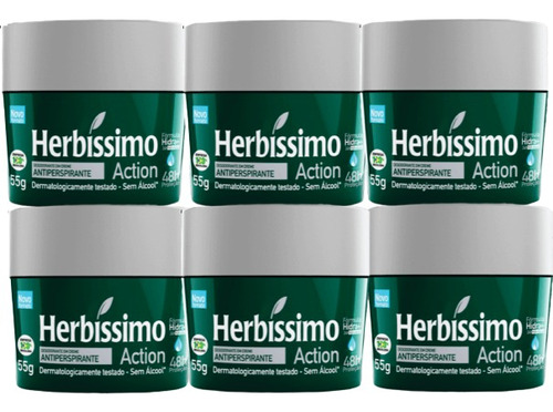 Desodorante Herbissimo Creme Tradicional Com 6 Unidades