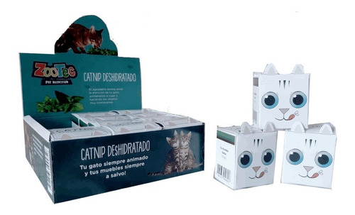 Hierba Gatera Catnip Deshidratado Para Gatos 12 X5gr Zootec 