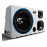 Caixa Som Trio Amplificada Shutt 900w Sub 12 Cara Preta Led