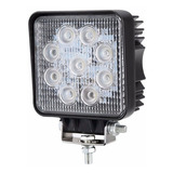 Faro Auxiliar Proyector 9 Led 27w Off Road Con Disipador