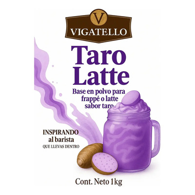 Frappé Base En Polvo Sabor Taro Vigatello 1 Kg