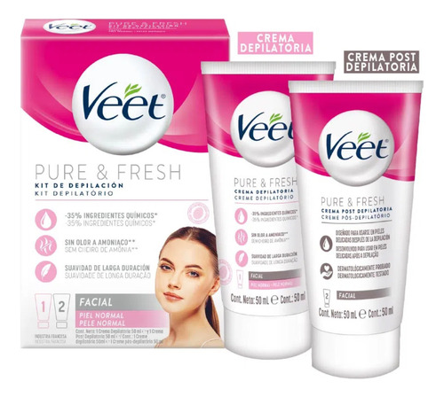 Veet Kit Facial Crema + Post     