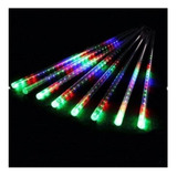 Cascata Bastão 8 Tubo 384 Led Chuva Meteoro Bq 4cores Bivlot